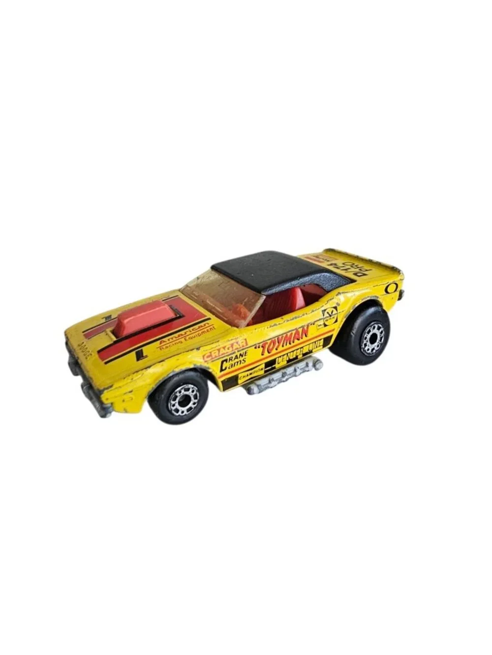 Matchbox (1975) SuperFast - Dodge Challenger “Toyman” Yellow Vintage Car